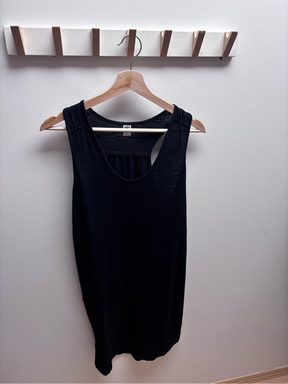 Black Scoop Neck Swim Cover Up